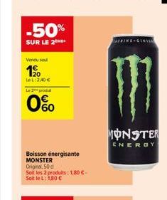 boisson énergétique Monster