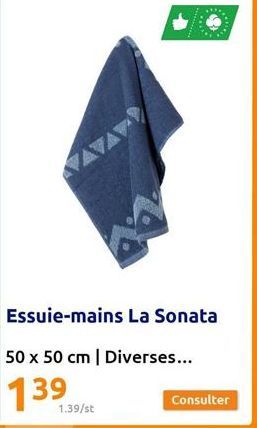 VAVATYY  Essuie-mains La Sonata  50 x 50 cm | Diverses...  1.39/st  Consulter 