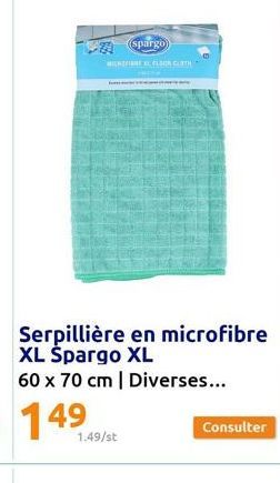 HIENSFIEL FLOOR CLOTH  1.49/st  Spargo  Serpillière en microfibre XL Spargo XL  60 x 70 cm | Diverses...  149  is de  Consulter 