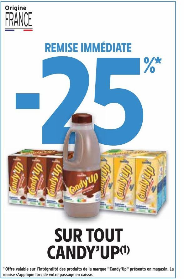 REMISE IMMÉDIATE -25% SUR TOUT CANDY'UP