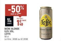 bière blonde Leffe