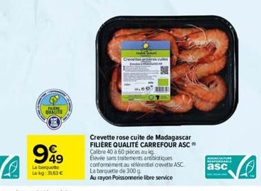crevettes Carrefour