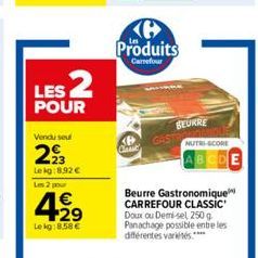 beurre Carrefour