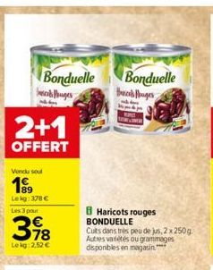 haricots rouges Bonduelle