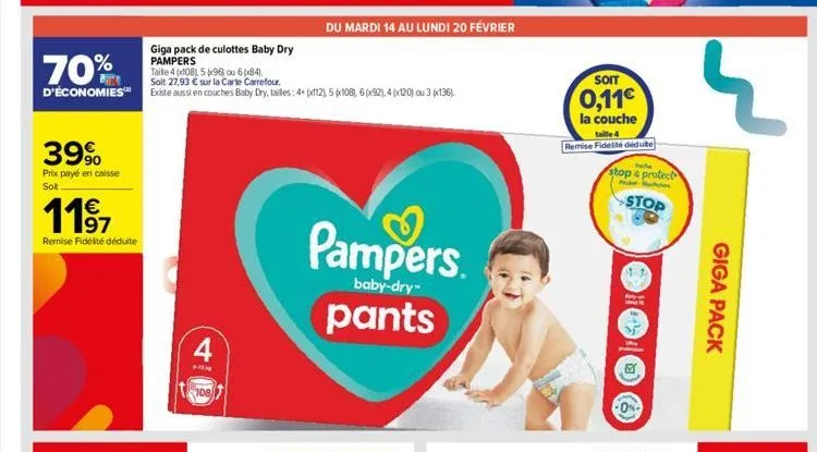 soldes pampers