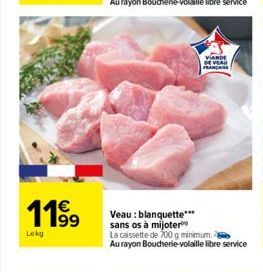 1199  Lekg  VIANDE DE VEAU FRANCAISE 