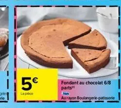 fondant au chocolat 