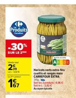 haricots verts carrefour