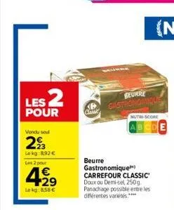 beurre carrefour