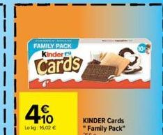 FAMILY PACK Kinder  Cards  € +10  Lokg: 16,00 € 