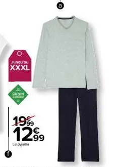 o  jusqu'au  xxxl  coton  1999  1299  le pyjama 
