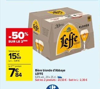 bière blonde Leffe