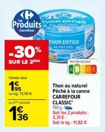 thon au naturel Carrefour