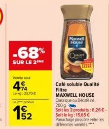 café soluble maxwell house