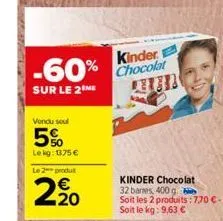 chocolat kinder