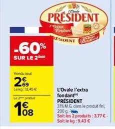 fondant président