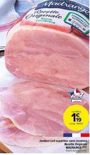 jambon cuit madrange