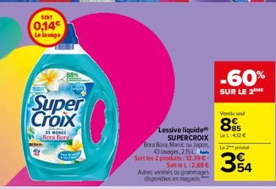 lessive liquide Super Croix