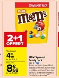 Lekg:836€  Les 3 pour  2+1  OFFERT  PEANUT  8.98  kg:5,44 € 