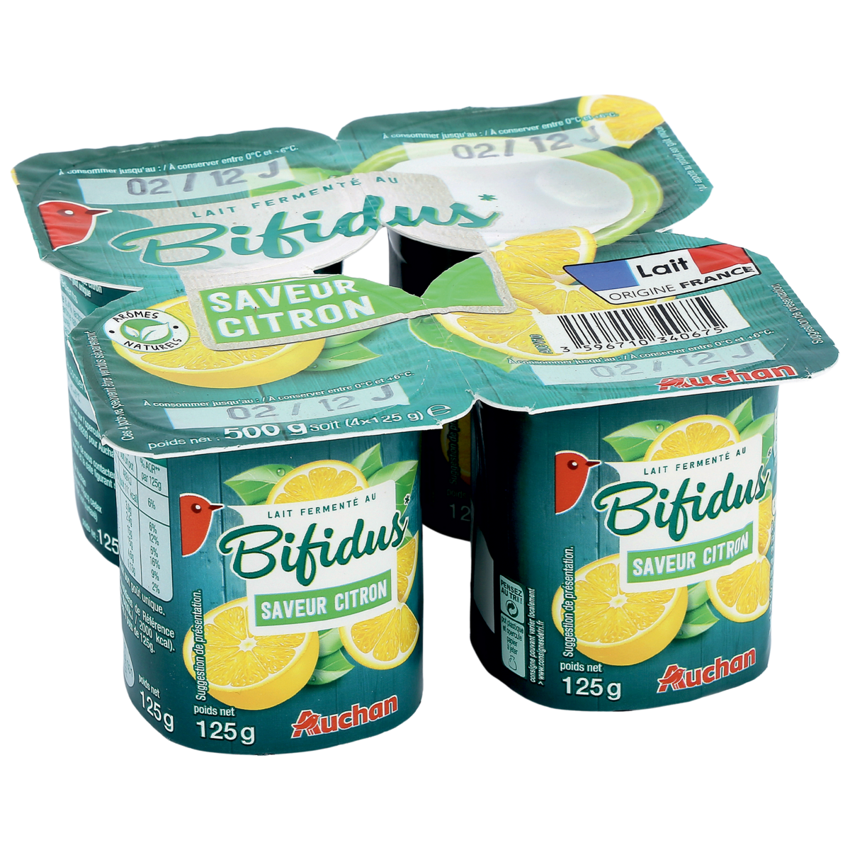 BIFIDUS CITRON AUCHAN