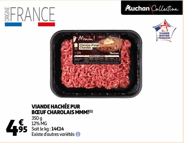 VIANDE HACHÉE PUR BŒUF CHAROLAIS MMM!