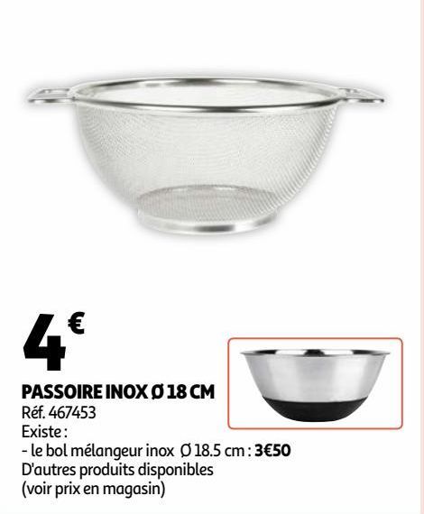 PASSOIRE INOX Ø 18 CM