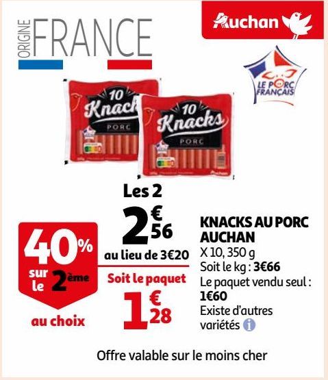 KNACKS AU PORC AUCHAN