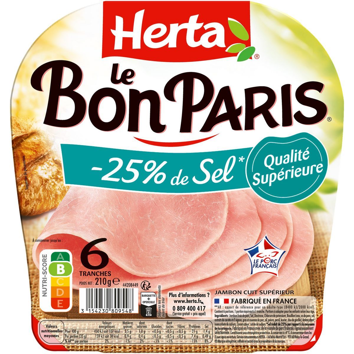  JAMBON LE BON PARIS HERTA
