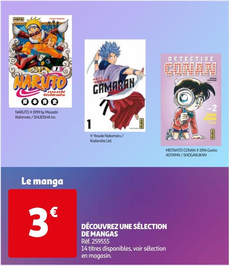 DÉCOUVREZ UNE SÉLECTION DE MANGAS