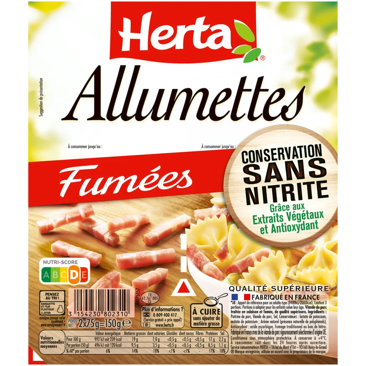 allumettes fumées herta