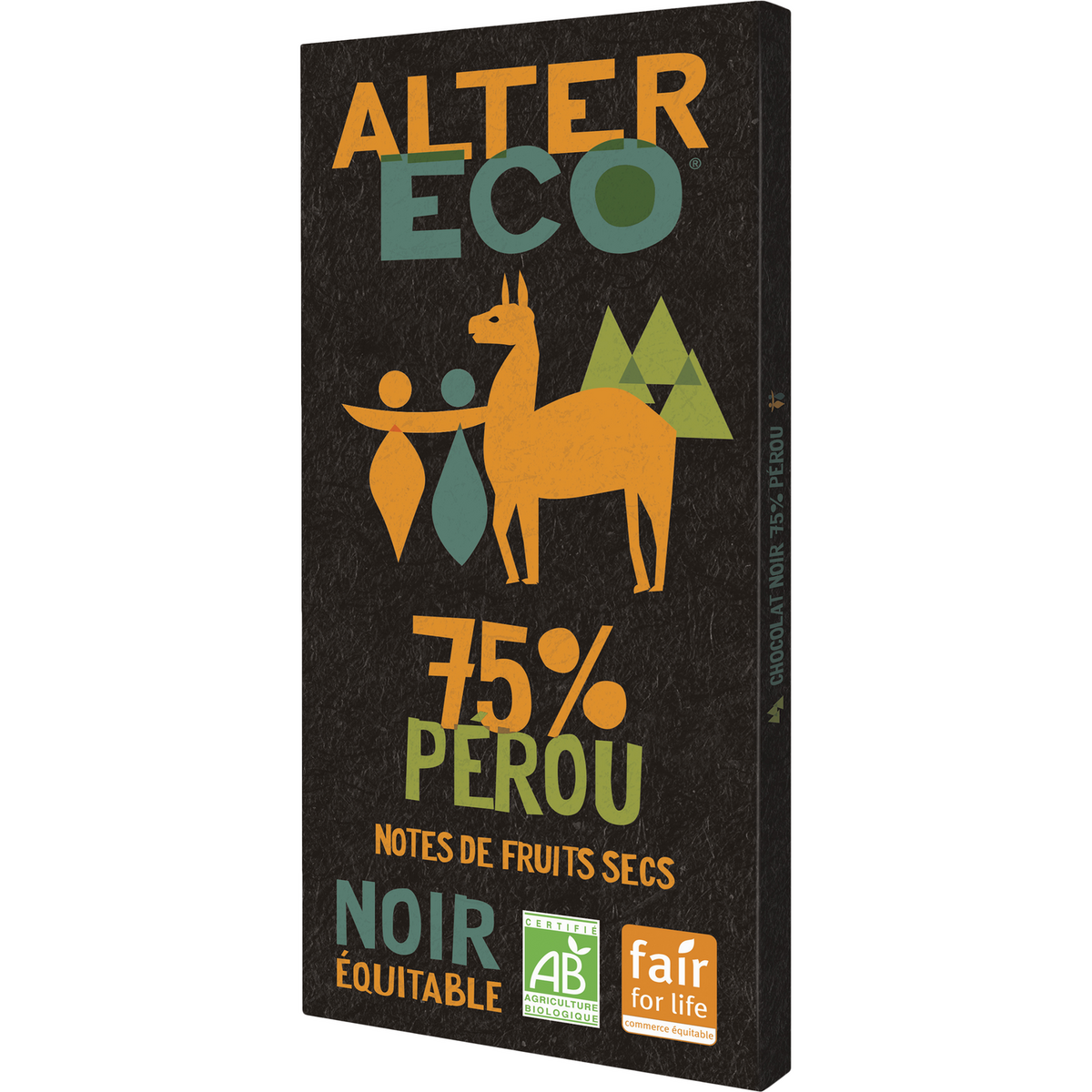 CHOCOLAT NOIR 75% PÉROU BIO ALTER ECO