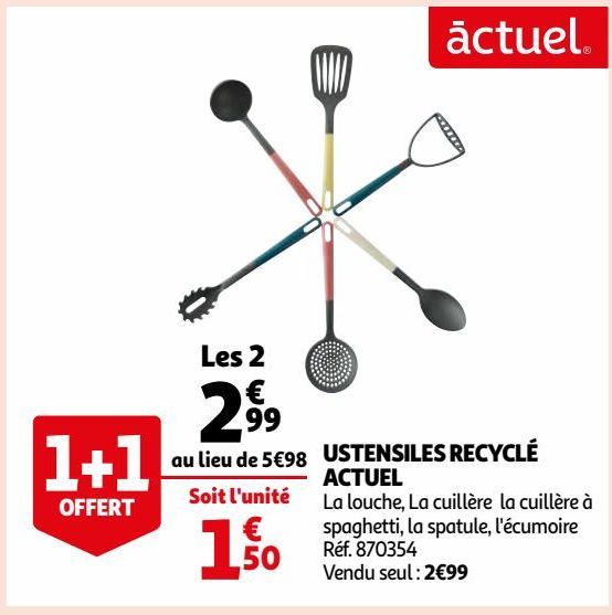 USTENSILES RECYCLÉ ACTUEL