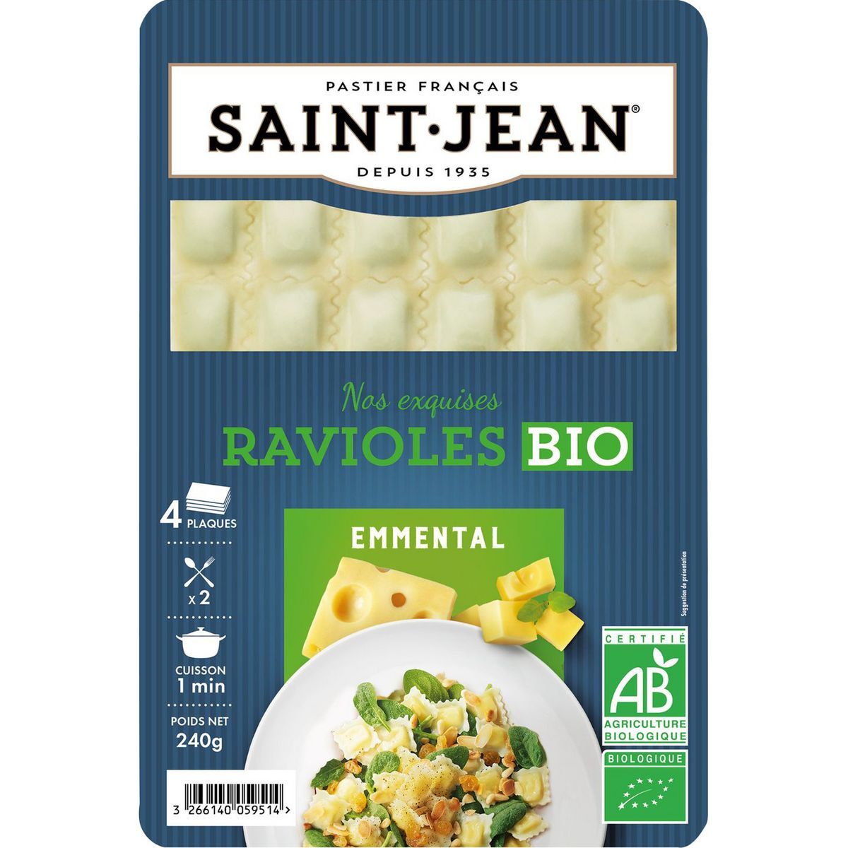 RAVIOLES EMMENTAL BIO SAINT-JEAN