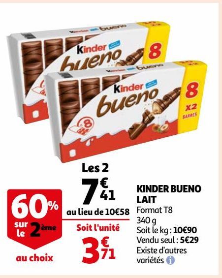 KINDER BUENO LAIT