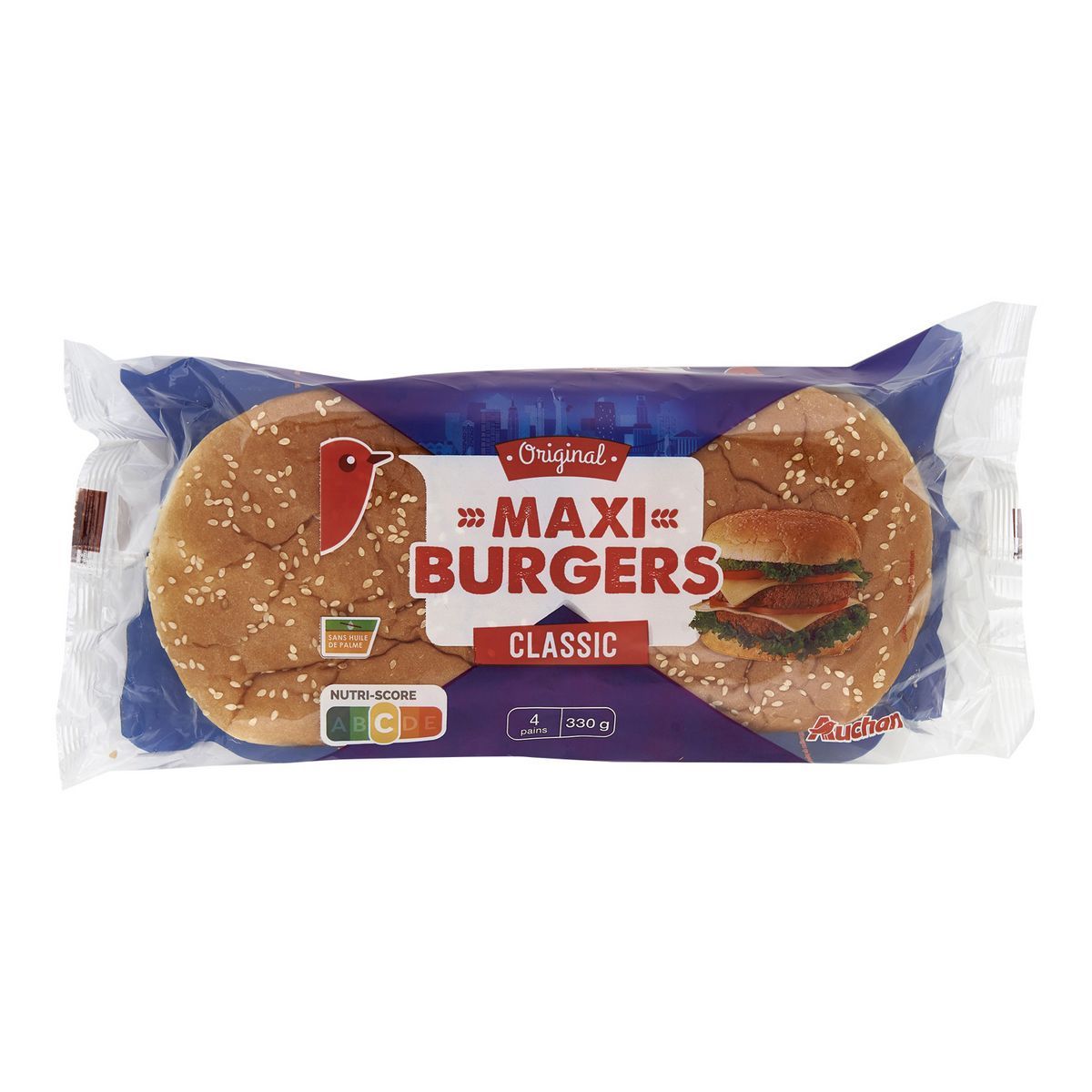 PAINS POUR HAMBURGERS MAXI AUCHAN