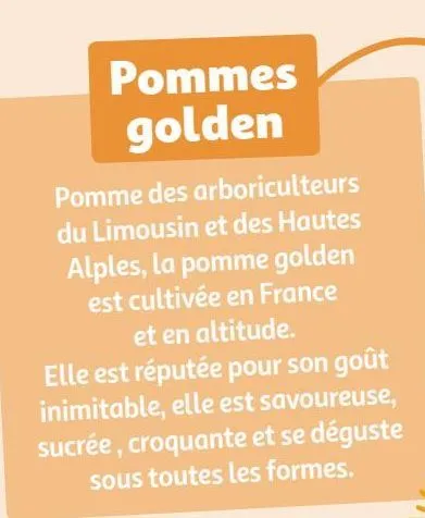 pommes golden