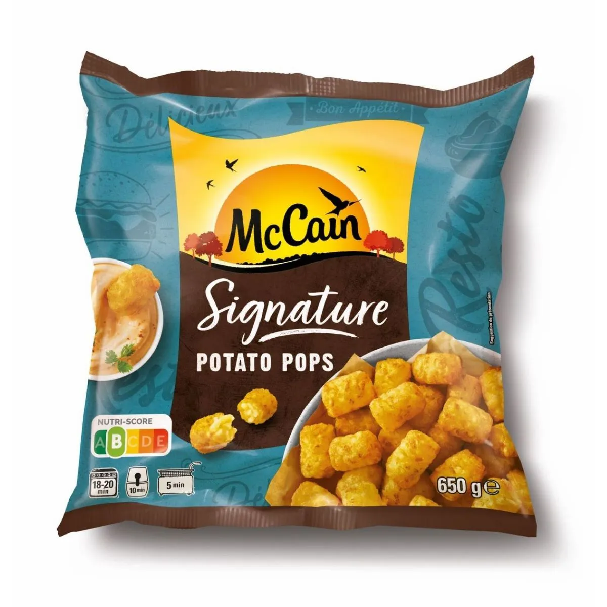 signature potato pops surgelée mc cain