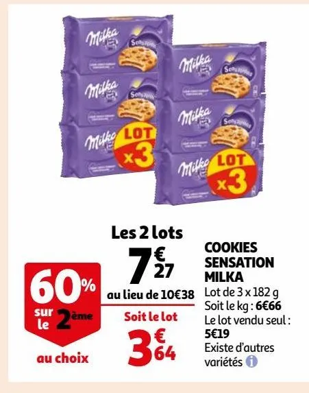 cookies sensation milka