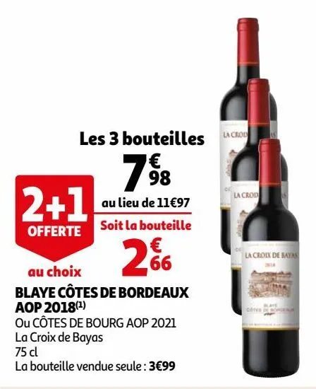 blaye côtes de bordeaux aop 2018