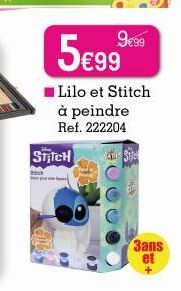 Rich  5€99300  Lilo et Stitch à peindre Ref. 222204  STICH  3ans et 