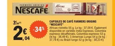 capsules de café nescafé