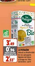 ها  Potagère  3.49  0.96 LAPOTAGERE  CREDES Svelu on CATHOLIDe nes campagnes lagunes de France  2.53" 1  Hola  lignes de France  Bio  Soit letre: 349 € 