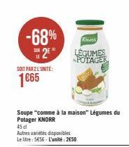 légumes du potager Knorr