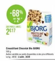 chocolat bjorg