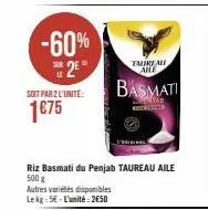 riz basmati taureau ailé