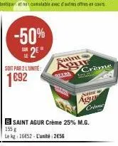 crème saint agur