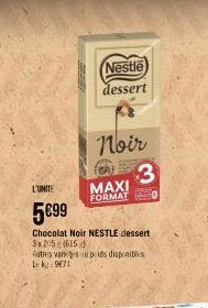 chocolat noir Nestlé