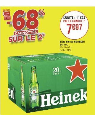 bière blonde Heineken