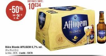 bière blonde Affligem