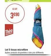 le lot  3€90  theo  lot 5 tissus microfibre autres produits disponibles à des prix différents 